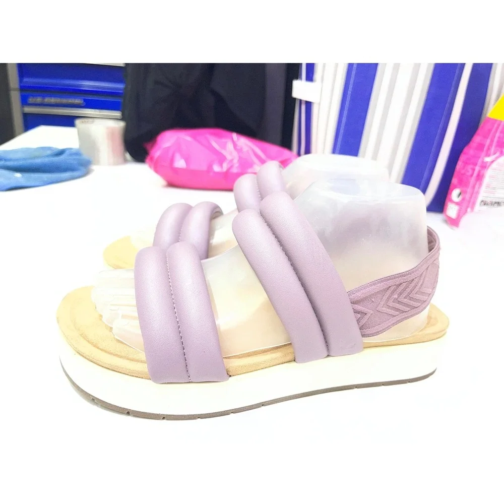 Koolaburra by UGG Womens Lilac Purple Padded Platform Slingback Sandals 8